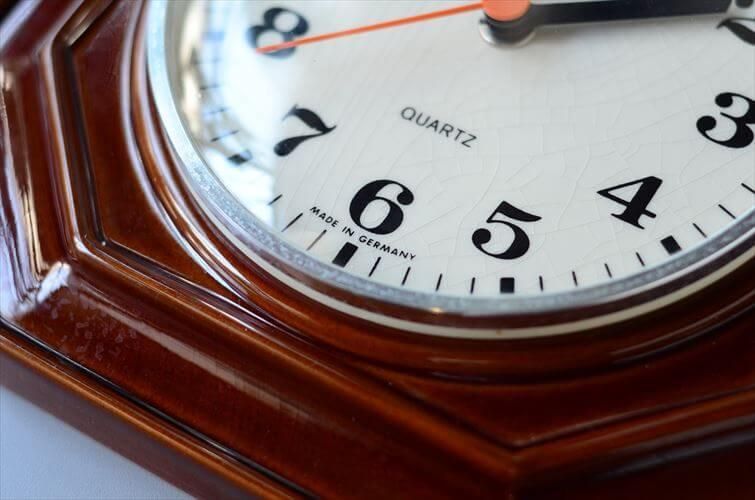 ヴィンテージ ドイツ製 KIENZLE オクタゴナル陶器壁時計