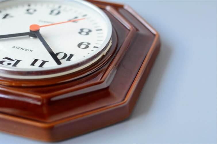 ヴィンテージ ドイツ製 KIENZLE オクタゴナル陶器壁時計