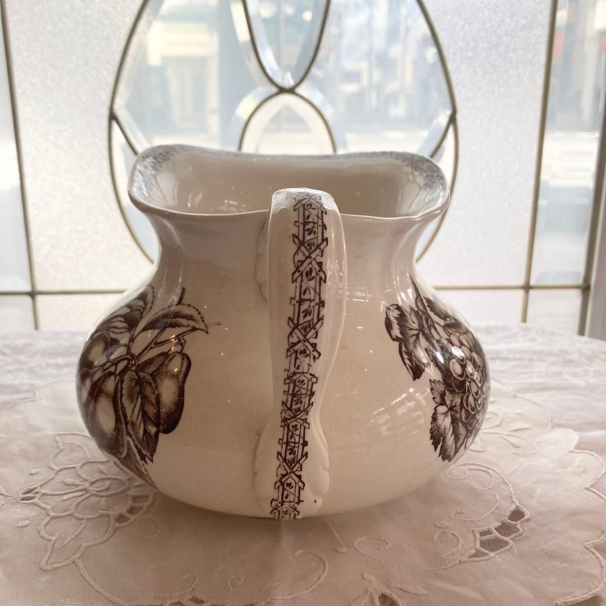 アンティーク ショワジールロワ ピシェ フルーツ柄 陶磁器