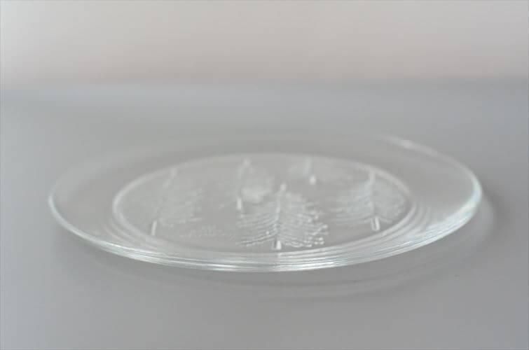 ヴィンテージ  Kuusi ガラスプレート　(30cm) iittala kuusi glass plate 30cm | retro number
