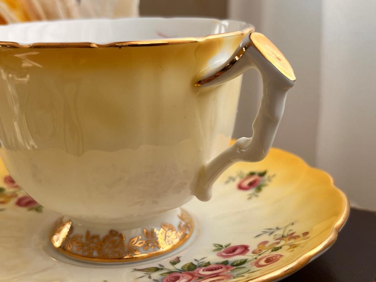 【ローズ ガーランド】美品 英国アンティーク エインズレイ　金彩　大皿　2枚 ローズ ガーランド】美品 英国アンティーク エインズレイ 金彩