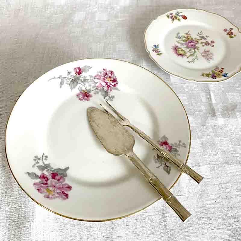 リモージュ花柄脚付きコンポートLimogesSNSで話題！エレガント脚付き