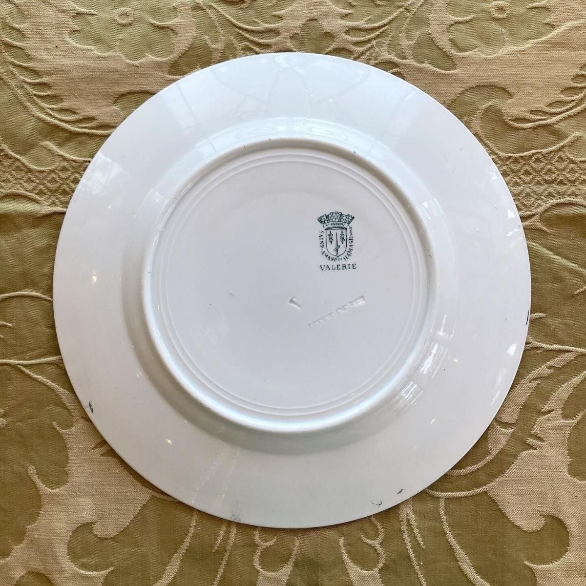 フランス直輸入 華やかな絵柄のサンタマンディナープレート