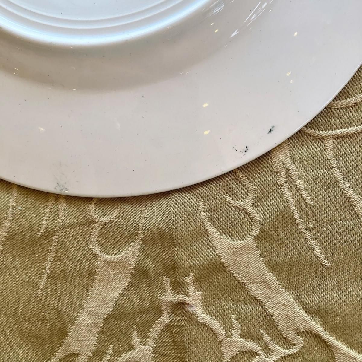 専用❣️フランス サンタマン ブルーのカーネション オーバルプレート 大皿　他同梱 アンティークプレート オーバル皿 AUBEPINE フランス サンタマン