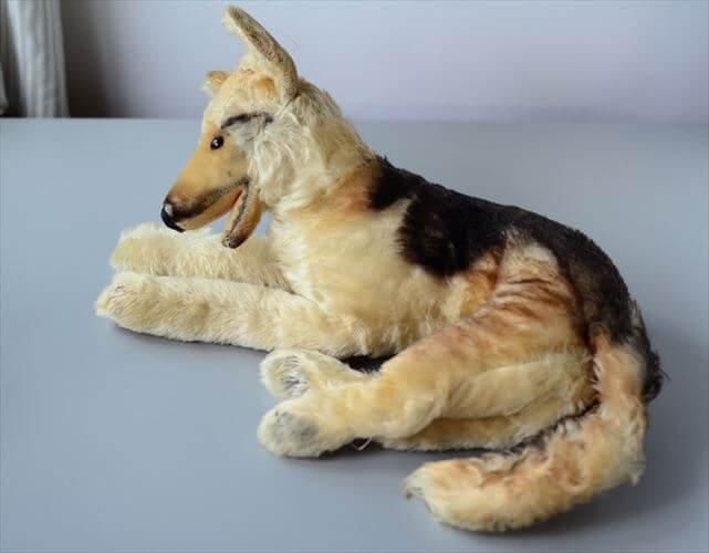 ドイツ製アンティークシェパードぬいぐるみ希少品