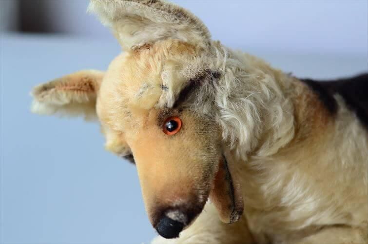 ドイツ製アンティークシェパードぬいぐるみ希少品