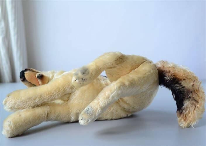 ドイツ製アンティークシェパードぬいぐるみ希少品