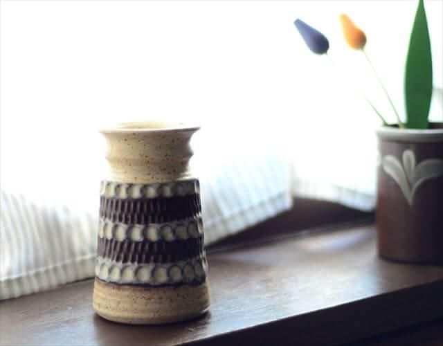 ドイツ製 Bay Keramik 陶器の花瓶 ベイケラミック 花器 一輪挿し