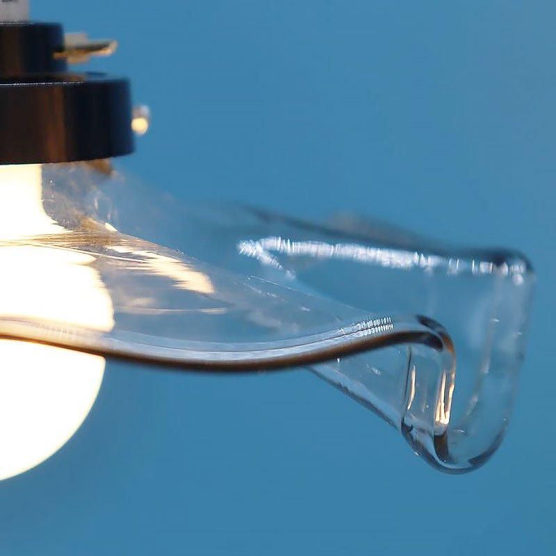 大正ロマン 電笠 電傘 ランプシェード 透明ガラス クリア 大正ロマン 電笠 電傘 ランプシェード 透明ガラス クリア