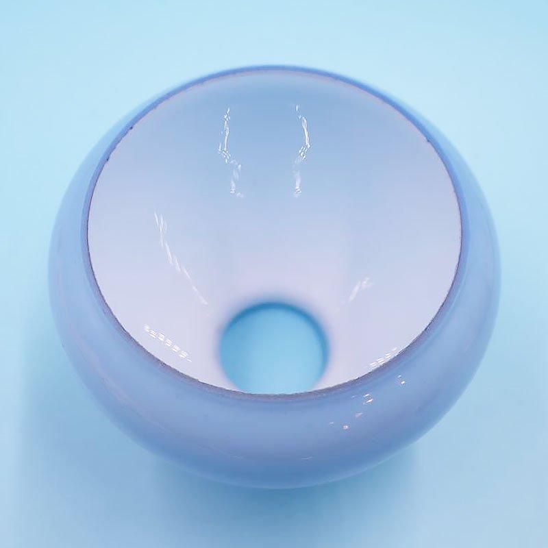 レトロ　電傘 電笠　青色ガラス　ランプシェード オールドノリタケ 電笠 磁器製 昭和初期 ブルーローズ