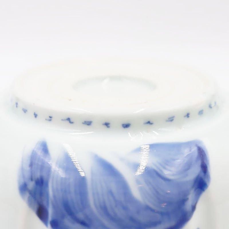 骨董 アンティーク 染付 花瓶 ガーデニング 工芸品