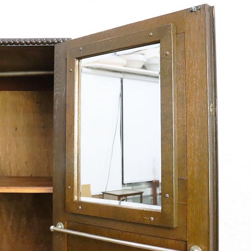 昭和レトロ  大正ロマン家具  骨董 アンティーク  希少 引戸 小水屋 水屋箪笥 キャビネット 食器棚 アンティーク 骨董
