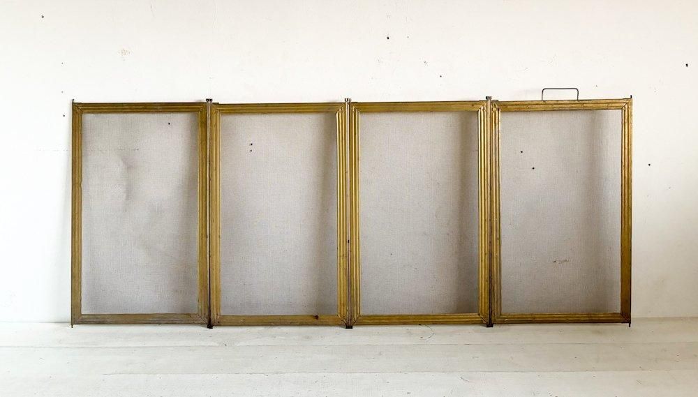 フランス製アンティークのおしゃれなファイヤースクリーン