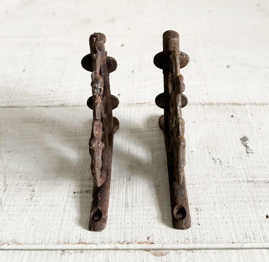 フランスアンティーク　金属製焼き型セット フラワー型・長方形　5点まとめて フランスアンティーク 金属製焼き型セット フラワー型・長方形 5