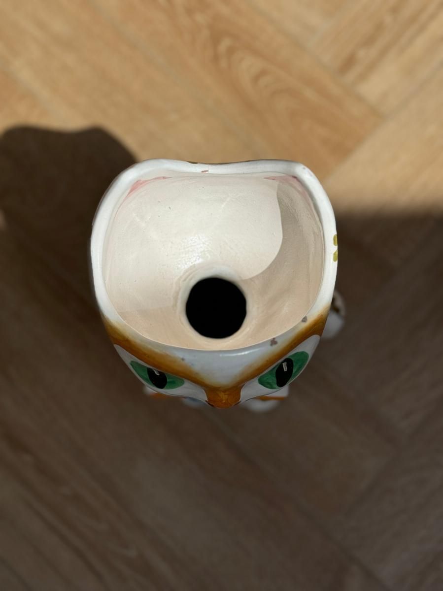 マヨルカ焼 猫　ビンテージ　イタリア製 ヴィンテージ、イタリア製マヨリカ焼き、猫の形をした花瓶 – My