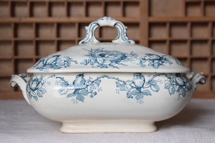 フランスアンティーク TERRE DE FER 鳥モチーフ