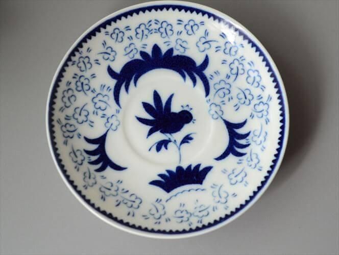 ヴィンテージアラビア北欧デミタスカップ優雅な鳥と花