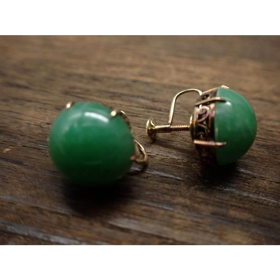 E1720【MIKIMOTO】グリーントルマリン 七宝 最高級18金無垢