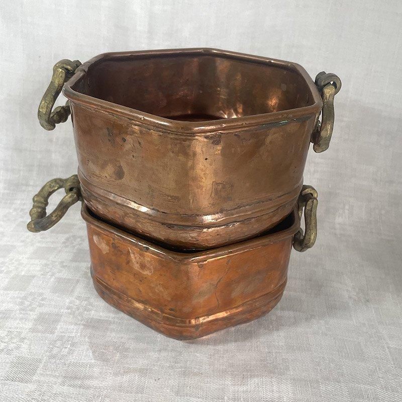 銅ポット ケトル プランターポット 物入れ六角柱