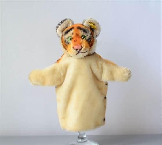 ドイツ製 Steiff ハンドパペット トラ シュタイフ Hand-Tiger ドイツ製 Steiff ハンドパペット トラ シュタイフ Hand-Tiger