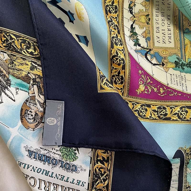 スカーフ シルクスカーフ カレ コロンブス Oscar de la Renta スカーフ シルクスカーフ カレ コロンブス Oscar de la Renta