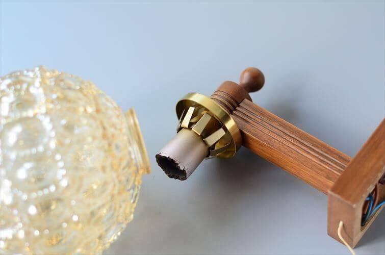 独1970年代　temde オーク無垢材　6灯　ヴィンテージ・シャンデリア 独1970年代 temde オーク無垢材 6灯 ヴィンテージ・シャンデリア