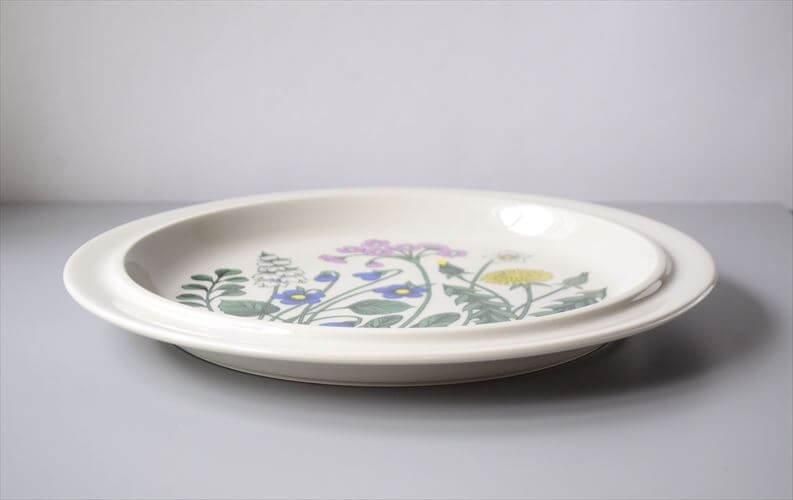 アラビア　ボタニカルプレート　ARABIA ヴィンテージ ヴィンテージARABIA大皿 ボタニカルアートの逸品