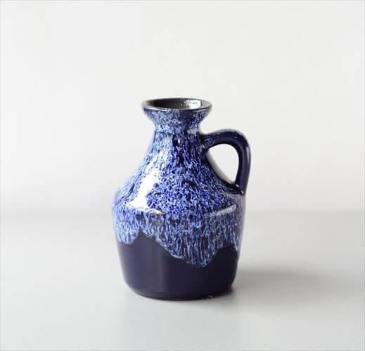 東ドイツ製 ヴィンテージ Strehla 陶器の花瓶 Fat lava 花器 東ドイツ製 ヴィンテージ Strehla 陶器の花瓶 Fat lava 花器