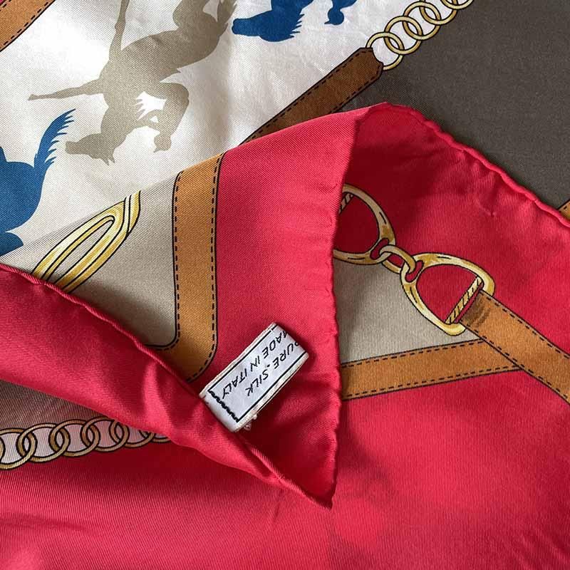 スカーフ セリーヌ 赤馬柄 CELINE 17acd15 - ANTIQUE LEAVES スカーフ セリーヌ 赤馬柄 CELINE 17acd15 - ANTIQUE LEAVES
