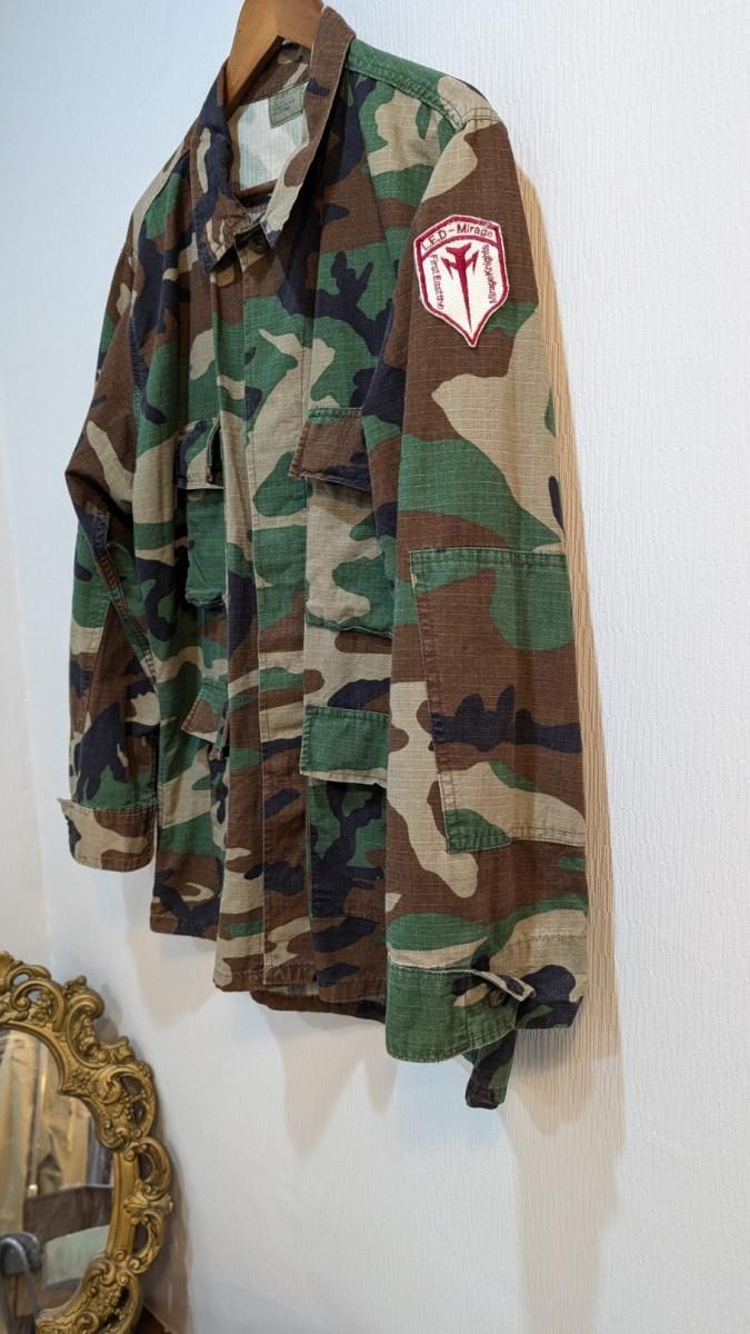 ミリタリー ライト ジャケット ストック 迷彩 グリーン vintage