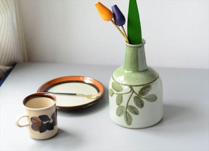 東ドイツ製 ヴィンテージ Strehla 陶器の花瓶 Fat lava 花器 東ドイツ製 ヴィンテージ Strehla 陶器の花瓶 Fat lava 花器