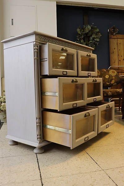 フレンチシャビーシック メルスリーキャビネット ヴィンテージ収納