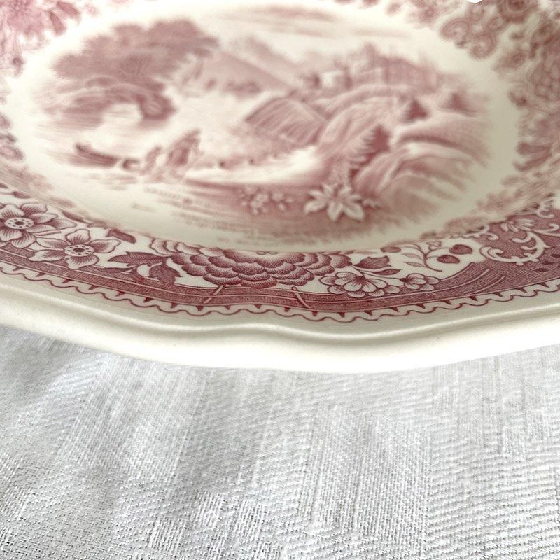 ビレロイボッホ Villeroy & Boch 深皿 スープ皿 湖畔風景・花 ビレロイボッホ Villeroy & Boch 深皿 スープ皿 湖畔風景・花