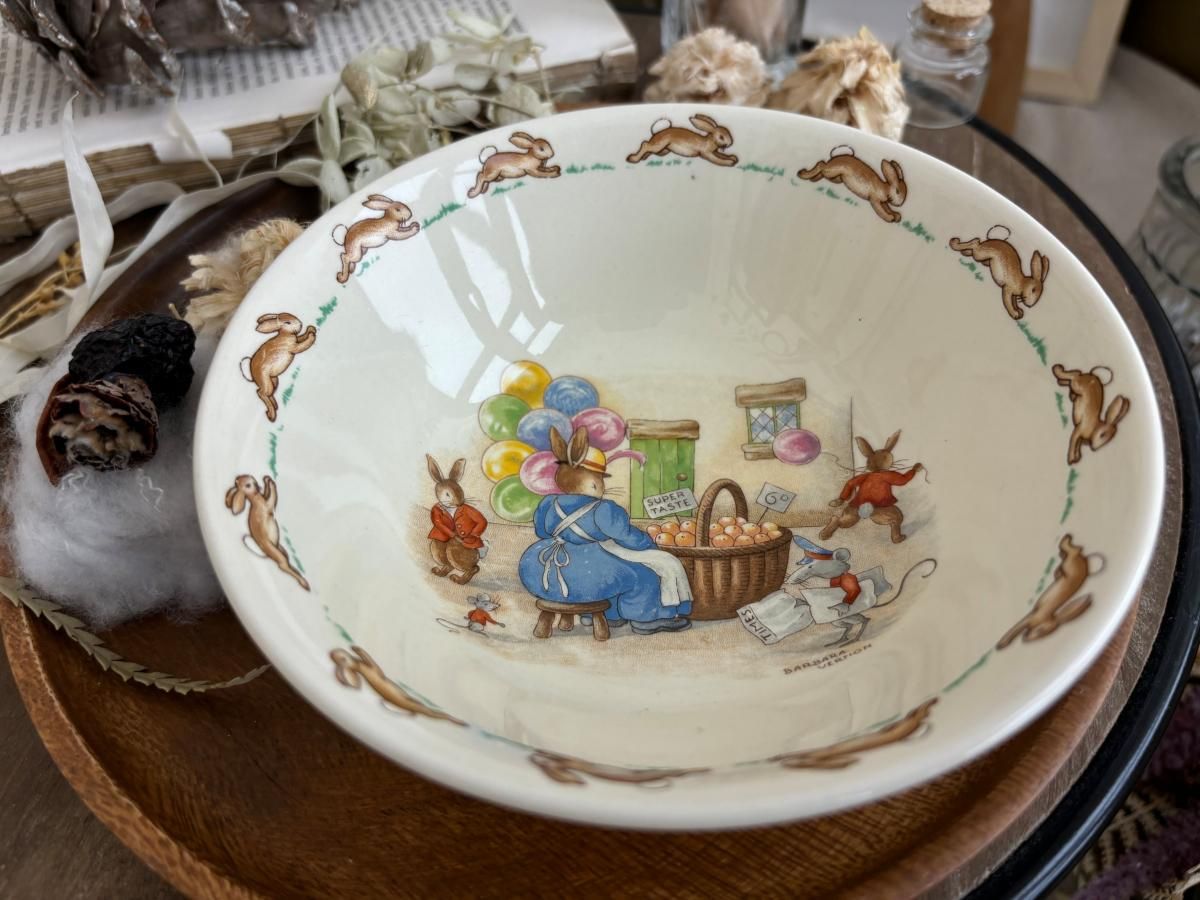 青い花のスープ皿 【2枚セット】GENEVIEVE | Brocante de La