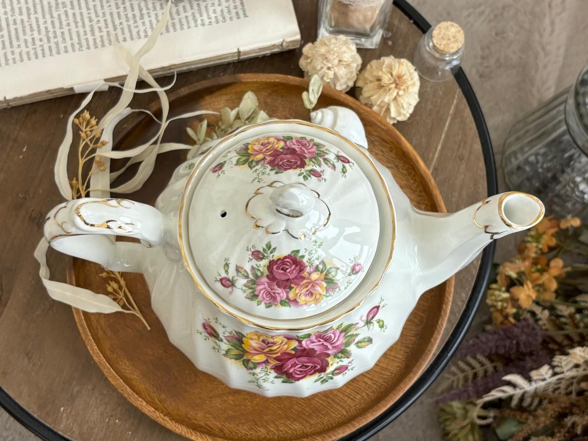 ミヨット ローズガーデン ティーポット - ANTIQUE LEAVES ミヨット ローズガーデン ティーポット - ANTIQUE LEAVES