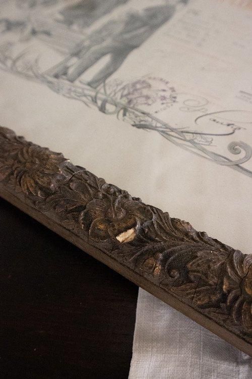 フランス製1902年の華やかなアンティークフレーム