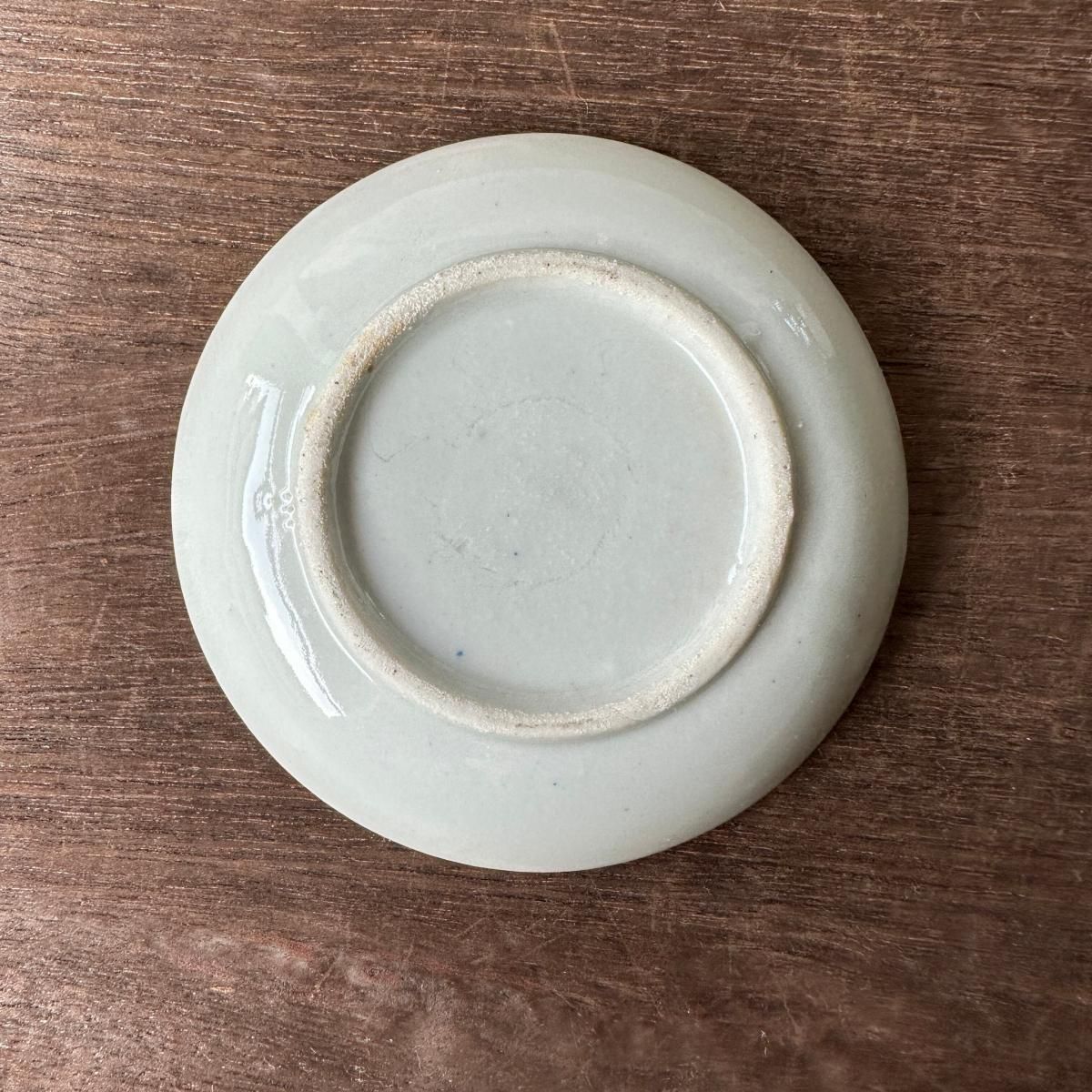 昭和初期 印判 手塩皿 緑　小皿　18枚 昭和初期 印判 手塩皿 緑 小皿 18枚