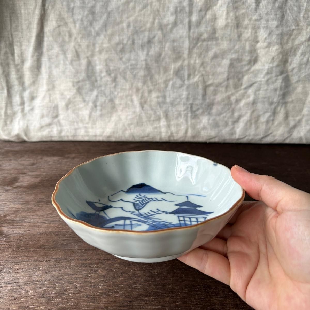山水画のなます皿 (B) - ANTIQUE LEAVES