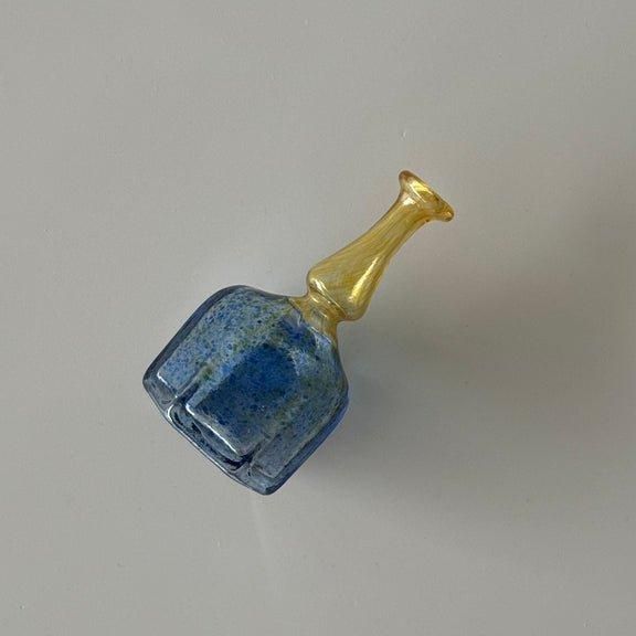 コスタ ボダ アンティクヴァ ミニチュアベース 青と黄