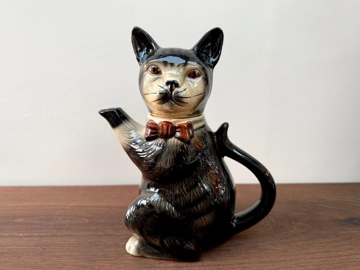 ヴィンテージ、猫のティーポット「プッシーフット」トニー ヴィンテージ、猫のティーポット「プッシーフット」トニー