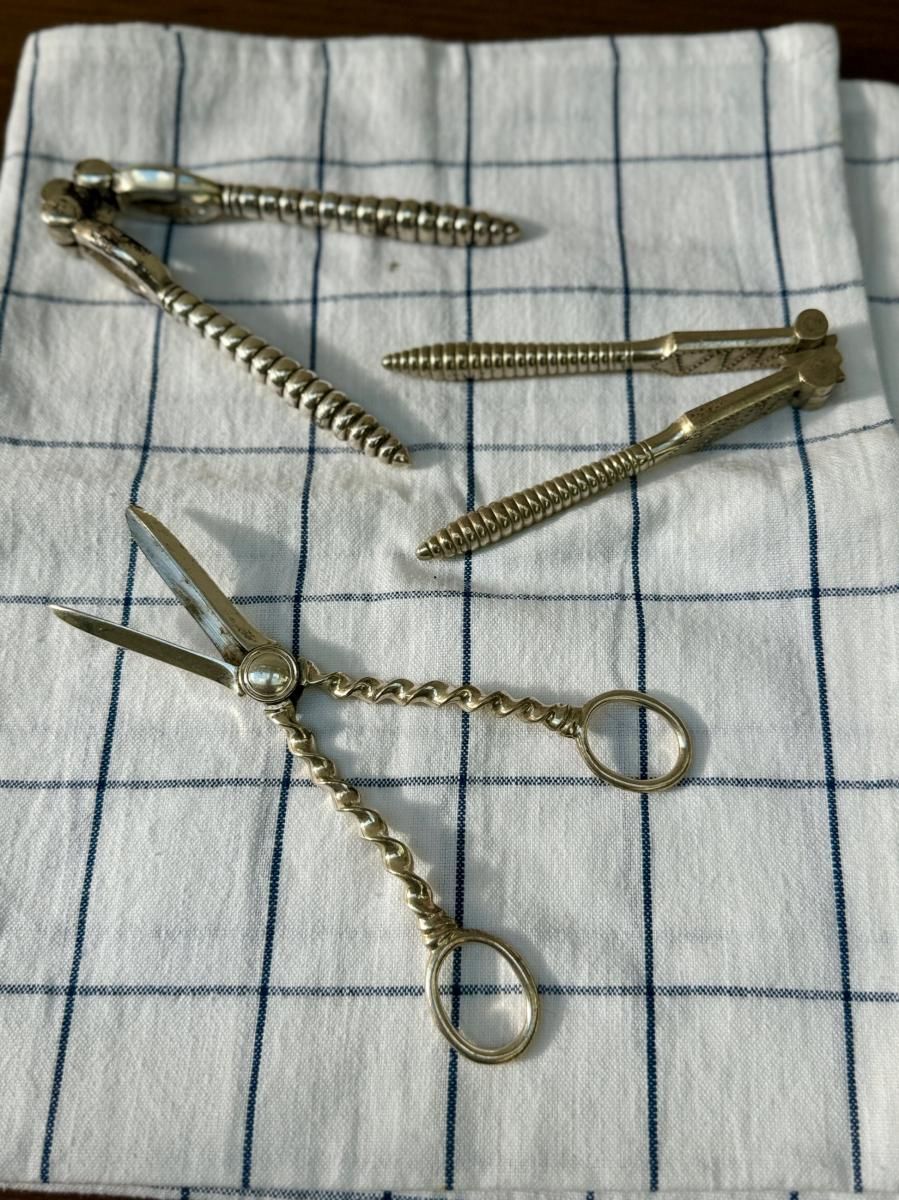 ヴィクトリア時代の英国製銀製ナッツクラッカー