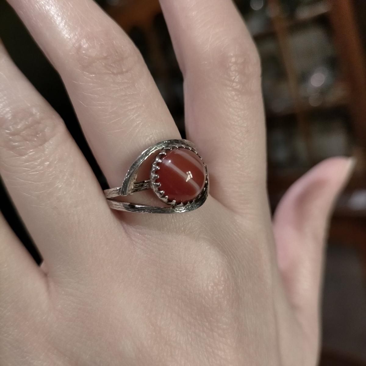 【STEPHEN DWECK】モスアゲート シルバー リング STEPHEN DWECK】モスアゲート シルバー リング ヴィンテージ英国