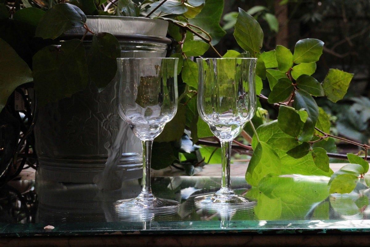 バカラ　グラス　オールドバカラ　2脚　コレクション　アンティーク　ヴィンテージ バカラ グラス オールドバカラ 2脚 コレクション アンティーク