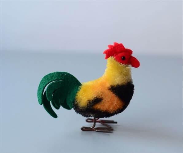 1953~74年 ドイツ製 Steiff にわとり シュタイフ Hahn-Rooster 1953~74年 ドイツ製 Steiff にわとり シュタイフ Hahn-Rooster