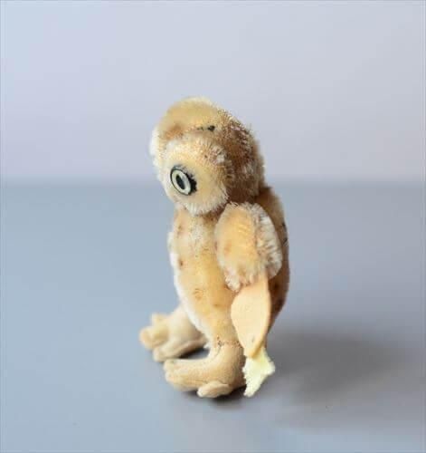 ドイツ製シュタイフ フクロウ ぬいぐるみ ヴィンテージ
