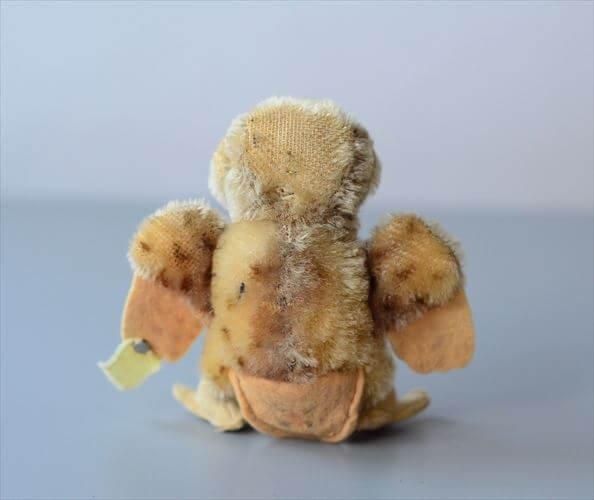アンティーク フクロウ ぬいぐるみ テディベア シュタイフ アンティークシュタイフ フクロウ Steiff 「Wittie」14cm | Banlieue