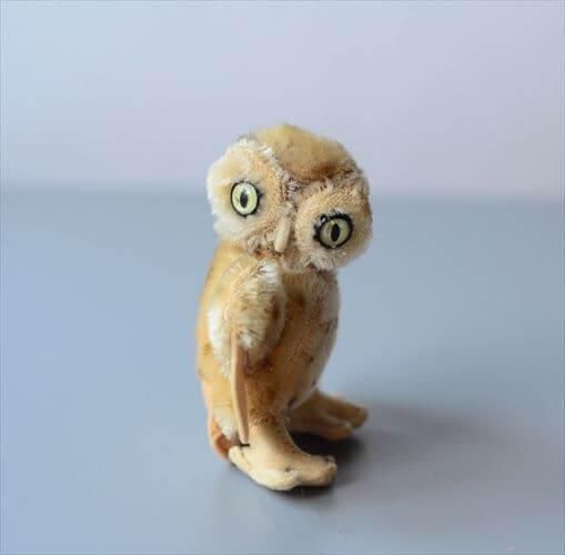 ドイツ製シュタイフ フクロウ ぬいぐるみ ヴィンテージ