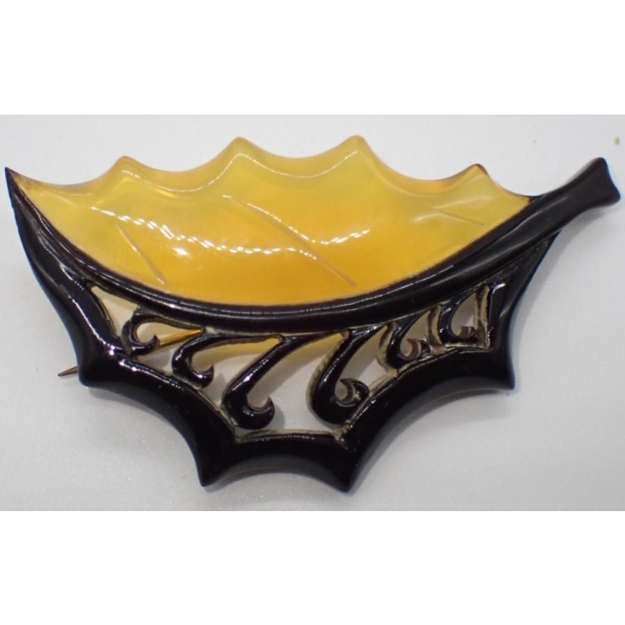 Ki様 本鼈甲 金蒔絵 オーバル型アンティークブローチ 鼈甲 金蒔絵 螺鈿 扇面 帯留 本鼈甲 在銘 387 べっ甲 伝統工芸