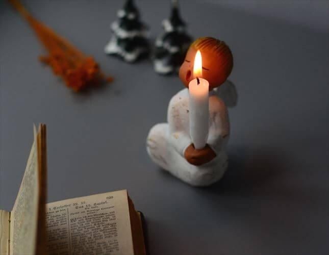 スペイン製ハンドメイド歌う天使の燭台