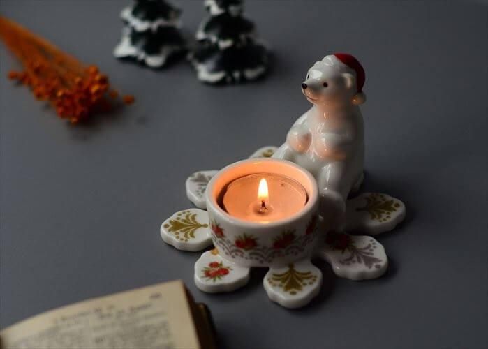 ドイツ製 かわいいクリスマスベアーのキャンドルホルダー ドイツ製 かわいいクリスマスベアーのキャンドルホルダー